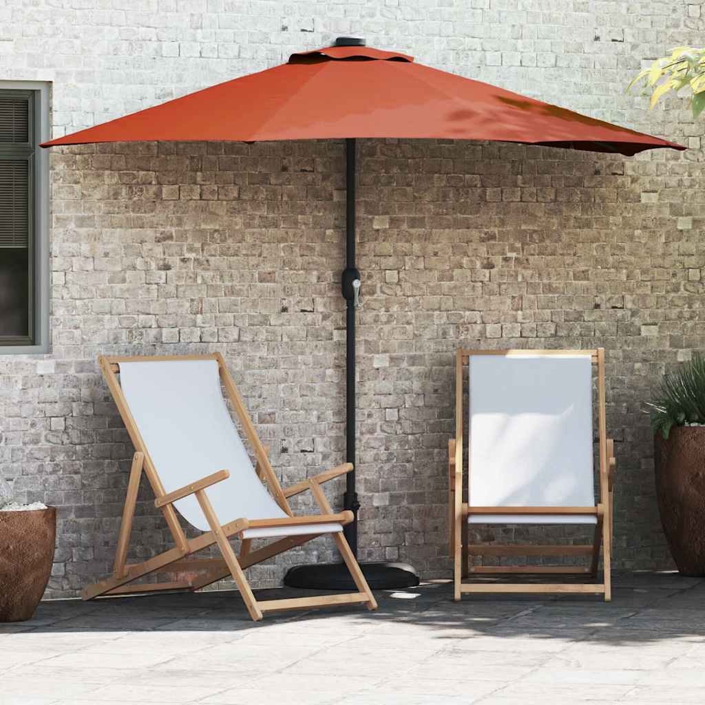 vidaXL Parasolka ogrodowa terakota 294 x 150 x 224 cm Poliester i Stal