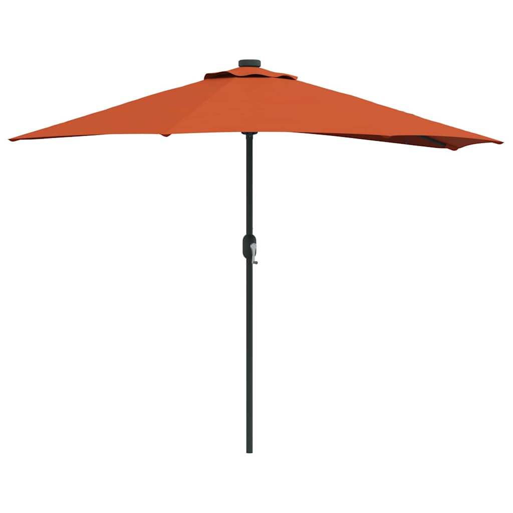vidaXL Parasolka ogrodowa terakota 294 x 150 x 224 cm Poliester i Stal