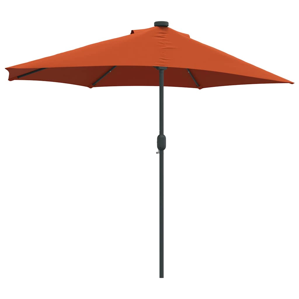 vidaXL Parasolka ogrodowa terakota 294 x 150 x 224 cm Poliester i Stal