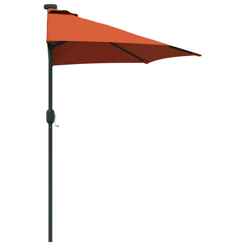 vidaXL Parasolka ogrodowa terakota 294 x 150 x 224 cm Poliester i Stal