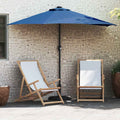 vidaXL Parasolka ogrodowa Niebieski azur 294 x 150 x 224 cm