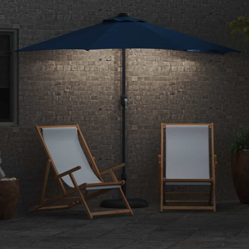 vidaXL Parasolka ogrodowa Niebieski azur 294 x 150 x 224 cm