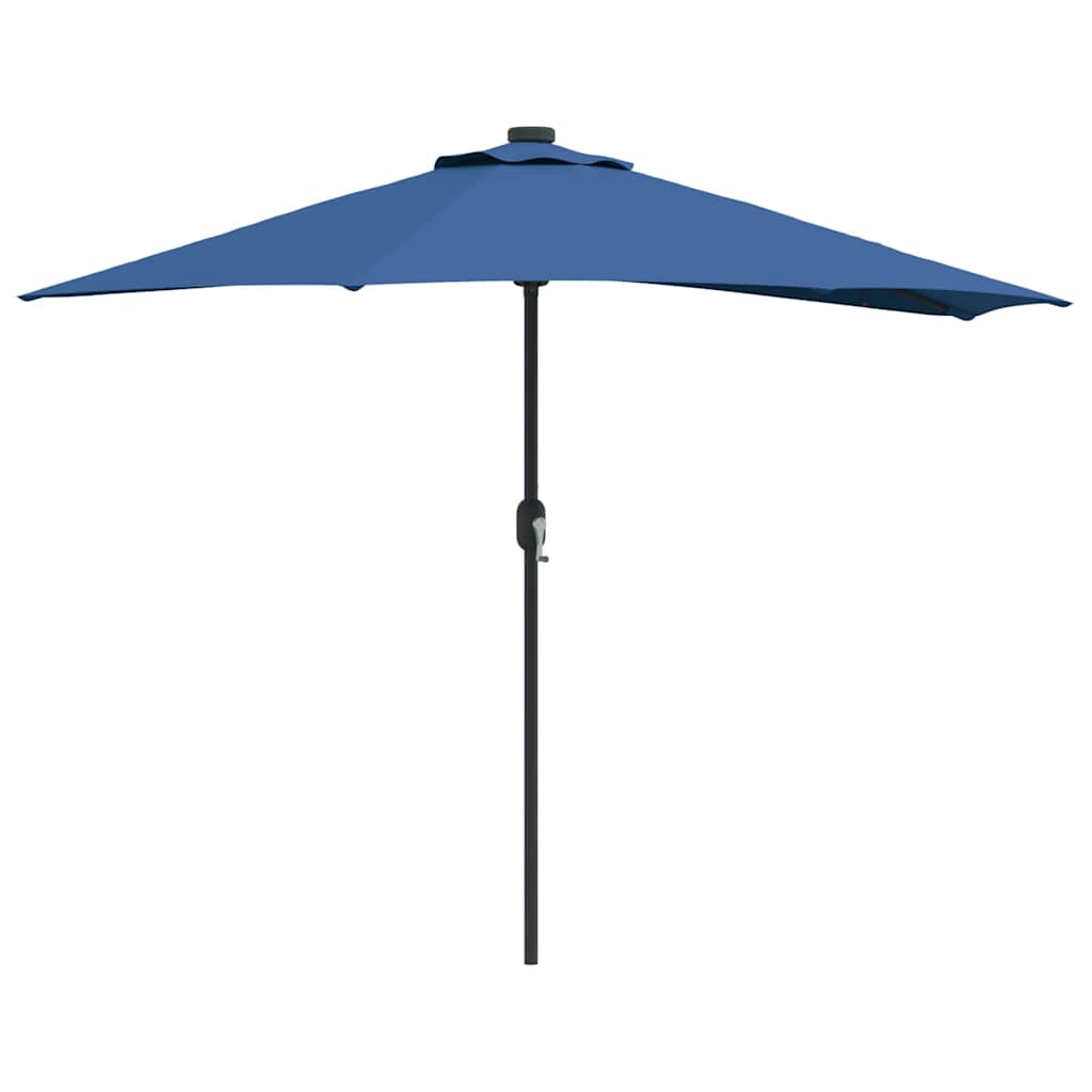 vidaXL Parasolka ogrodowa Niebieski azur 294 x 150 x 224 cm