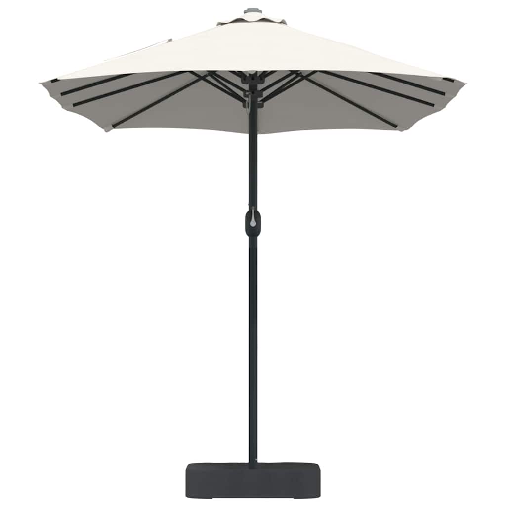 vidaXL Parasolka ogrodowa piaskowy 385 x 209 x 244 cm Poliester i Stal