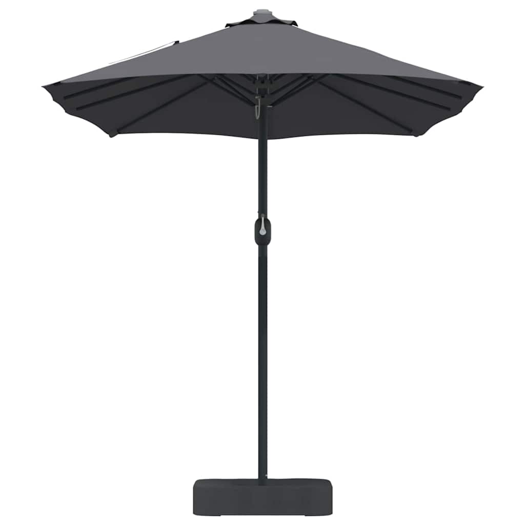 vidaXL Parasolka ogrodowa Antracyt 385 x 209 x 244 cm Poliester i Stal