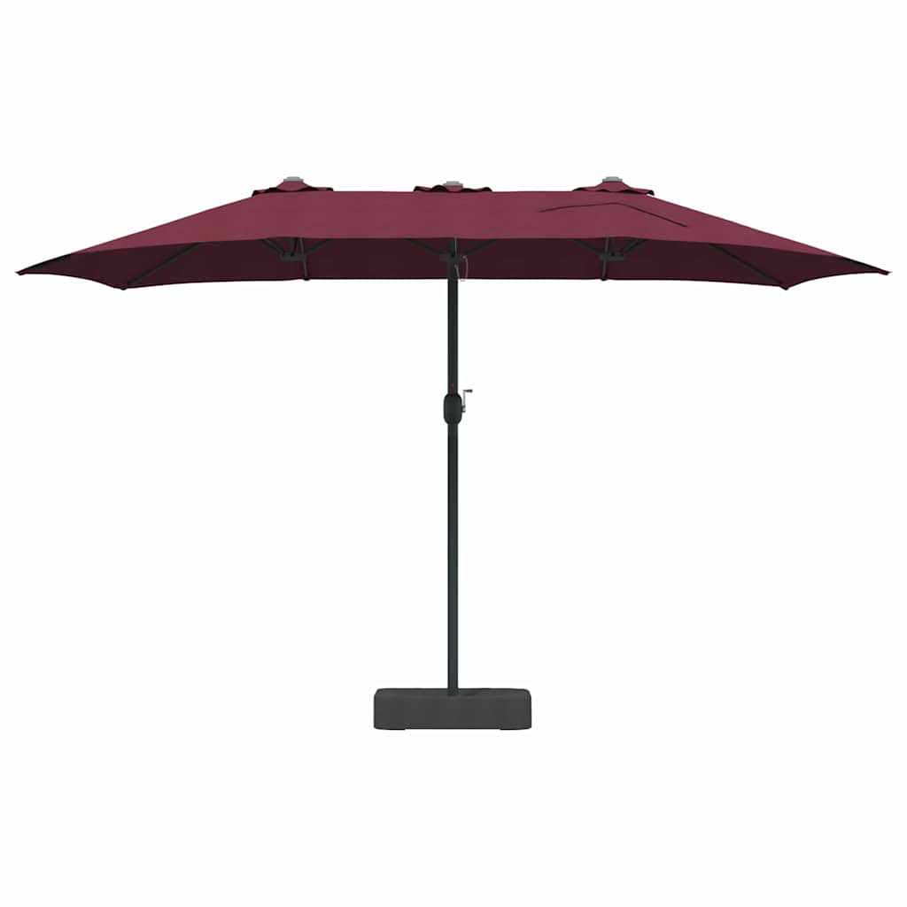 vidaXL Parasolka ogrodowa Bordeaux Czerwony 385 x 209 x 244 cm