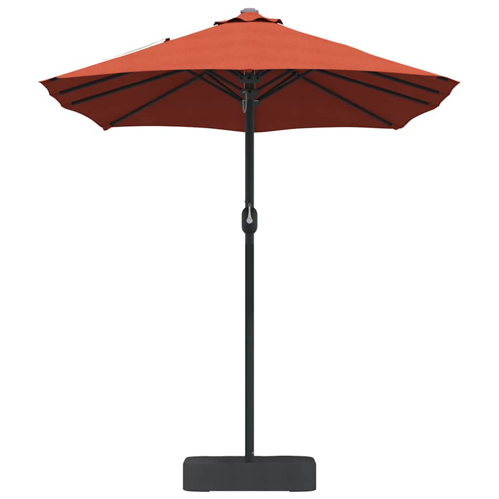 vidaXL Parasolka ogrodowa terakota 385 x 209 x 244 cm Poliester i Stal