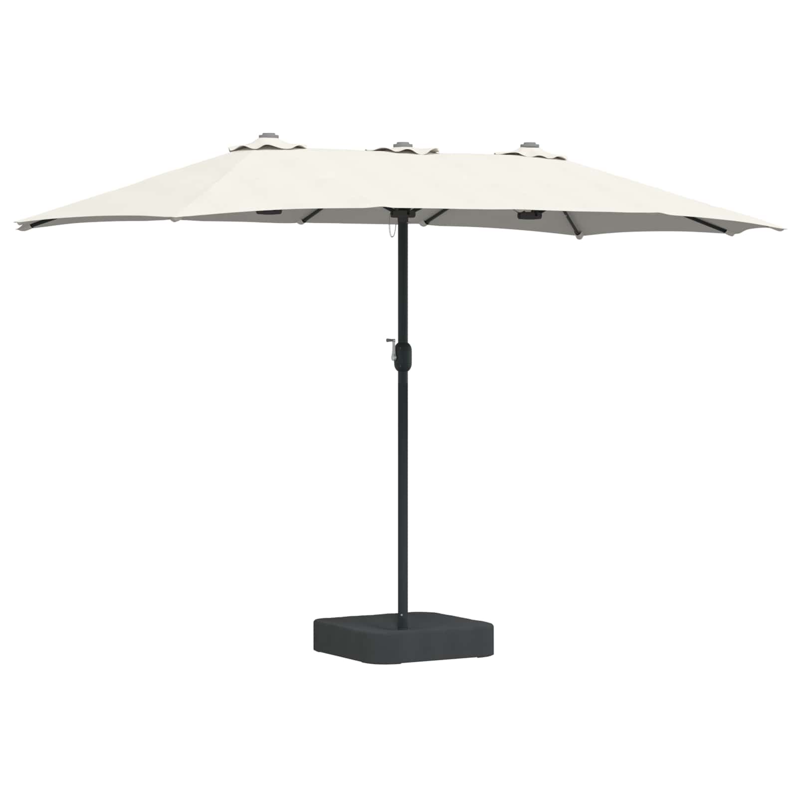 vidaXL Parasolka ogrodowa Piaskowy i Antracytowy 385 x 209 x 244 cm
