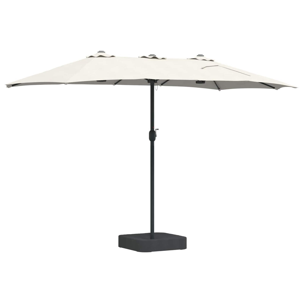 vidaXL Parasolka ogrodowa Piaskowy i Antracytowy 385 x 209 x 244 cm