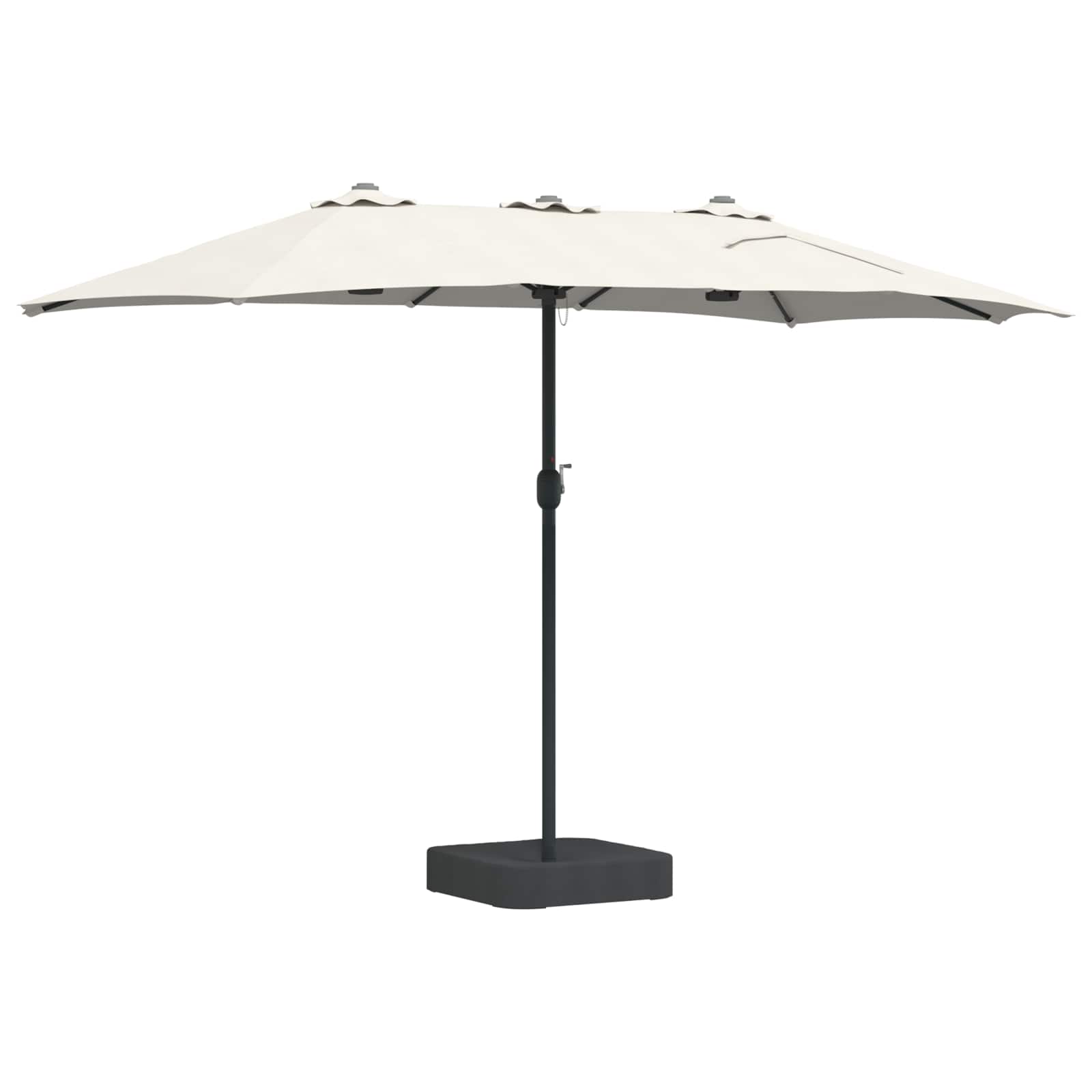 vidaXL Parasolka ogrodowa Piaskowy i Antracytowy 385 x 209 x 244 cm