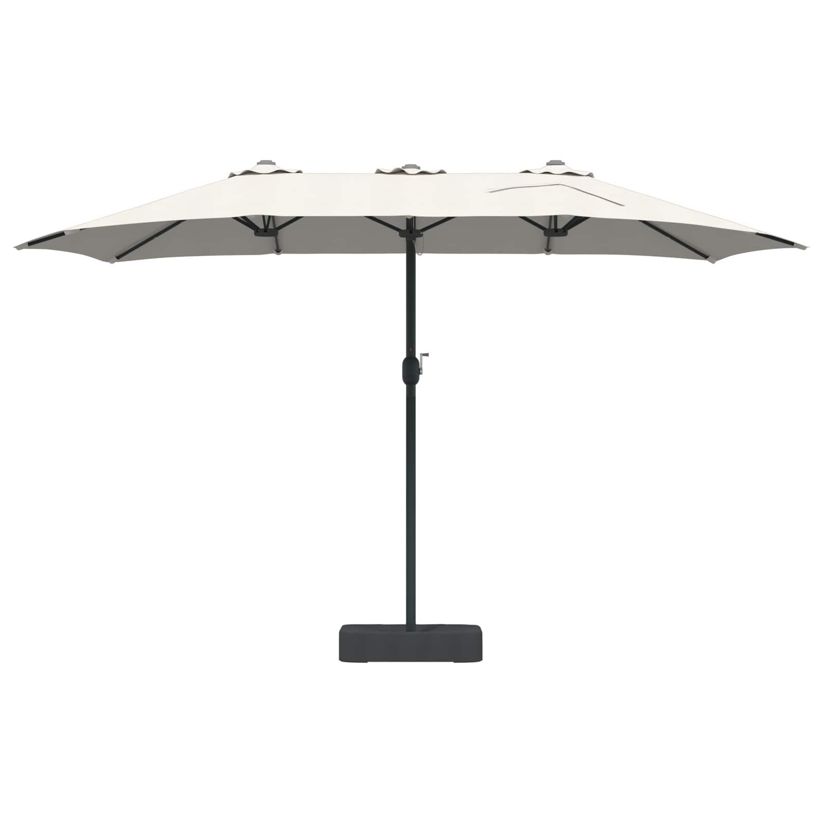 vidaXL Parasolka ogrodowa Piaskowy i Antracytowy 385 x 209 x 244 cm
