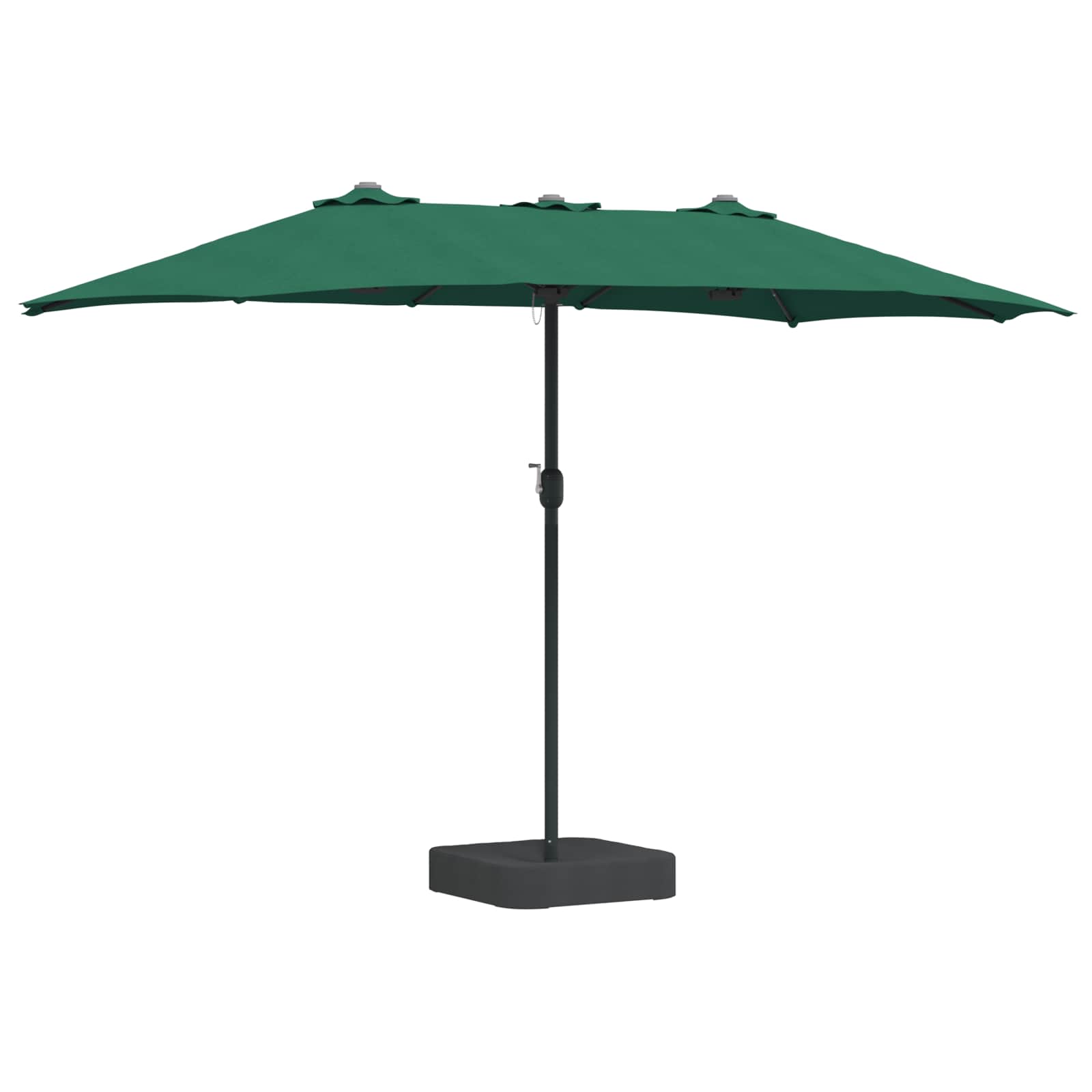 vidaXL Parasolka ogrodowa Zielony 385 x 209 x 244 cm Poliester