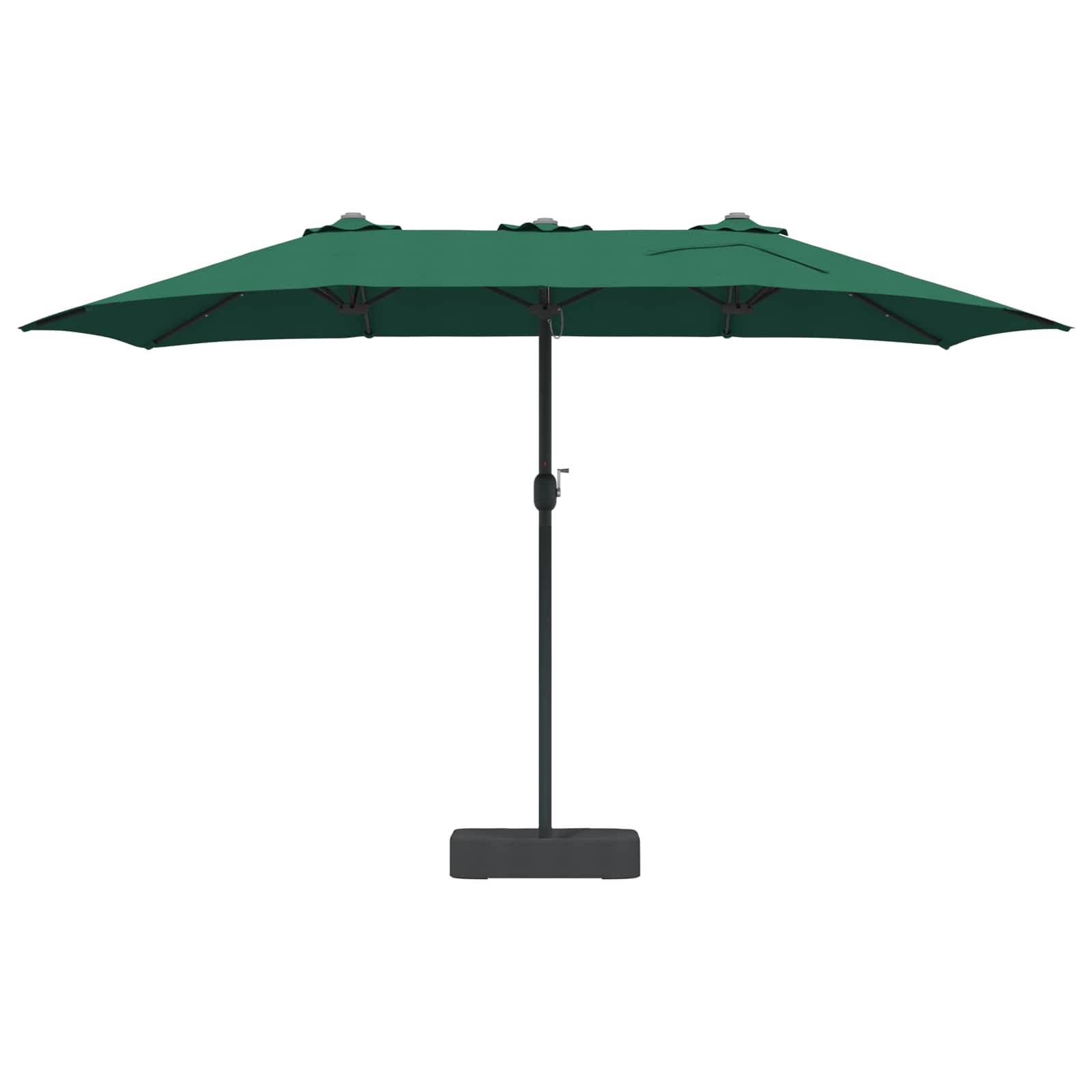 vidaXL Parasolka ogrodowa Zielony 385 x 209 x 244 cm Poliester