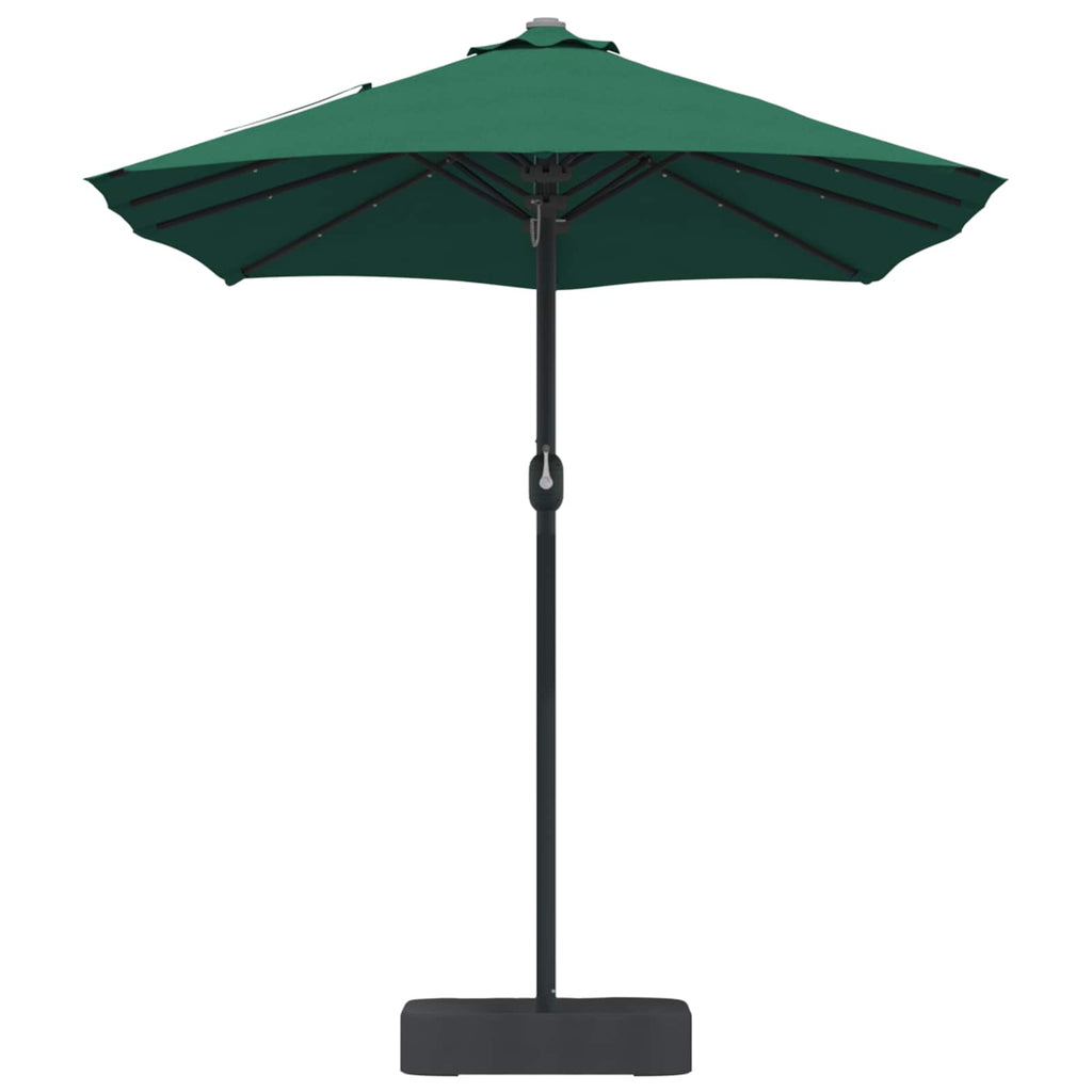 vidaXL Parasolka ogrodowa Zielony 385 x 209 x 244 cm Poliester