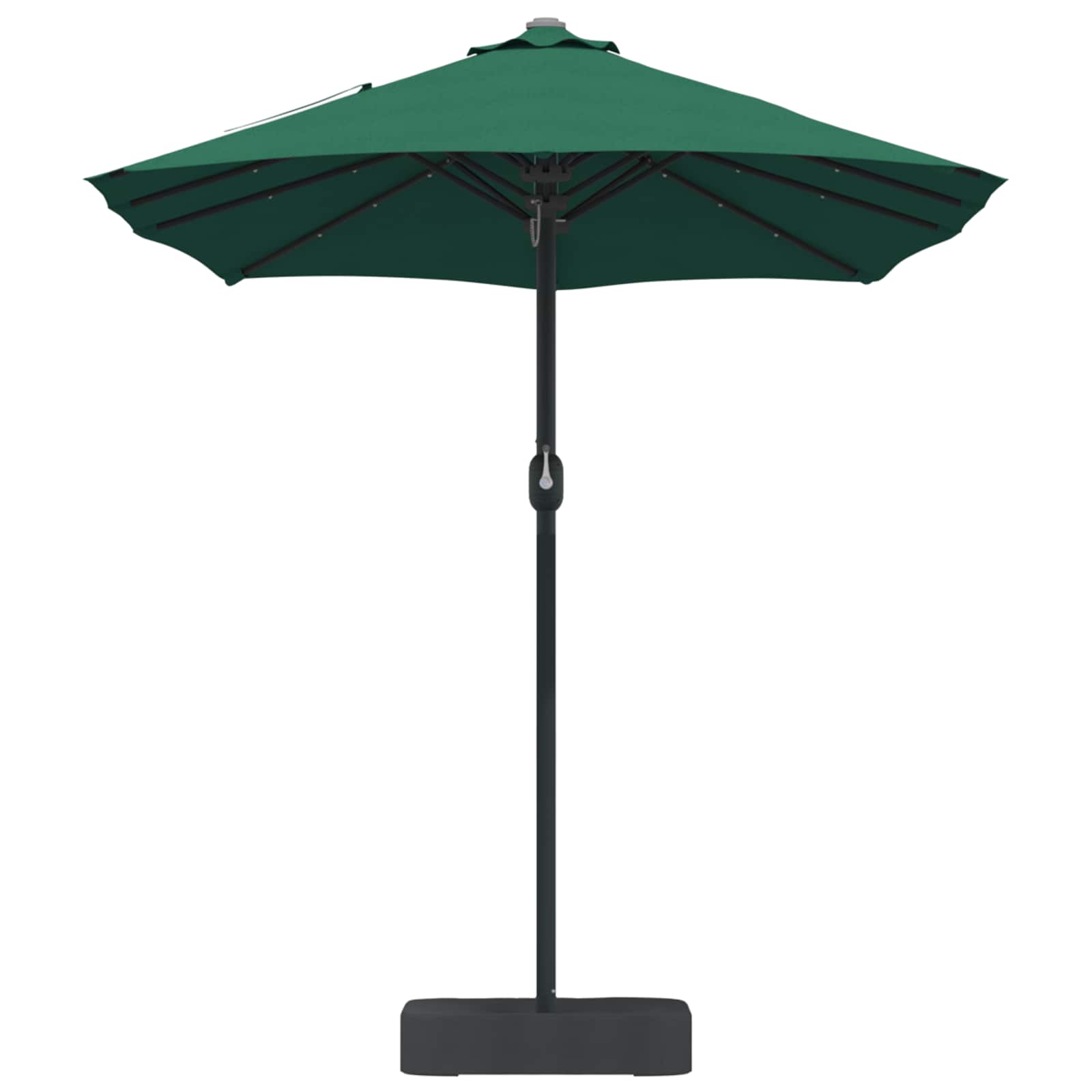vidaXL Parasolka ogrodowa Zielony 385 x 209 x 244 cm Poliester