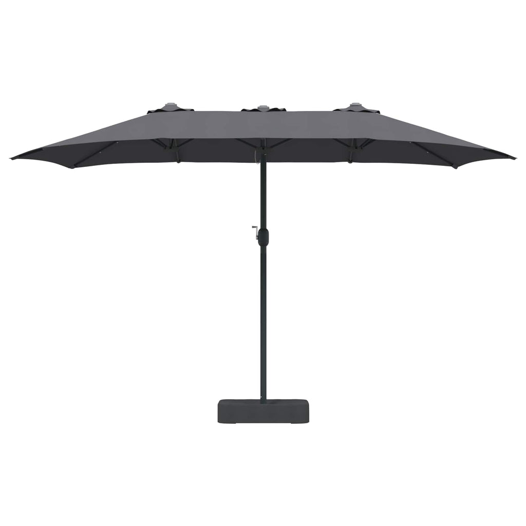 vidaXL Parasolka ogrodowa Antracyt 385 x 209 x 244 cm Poliester