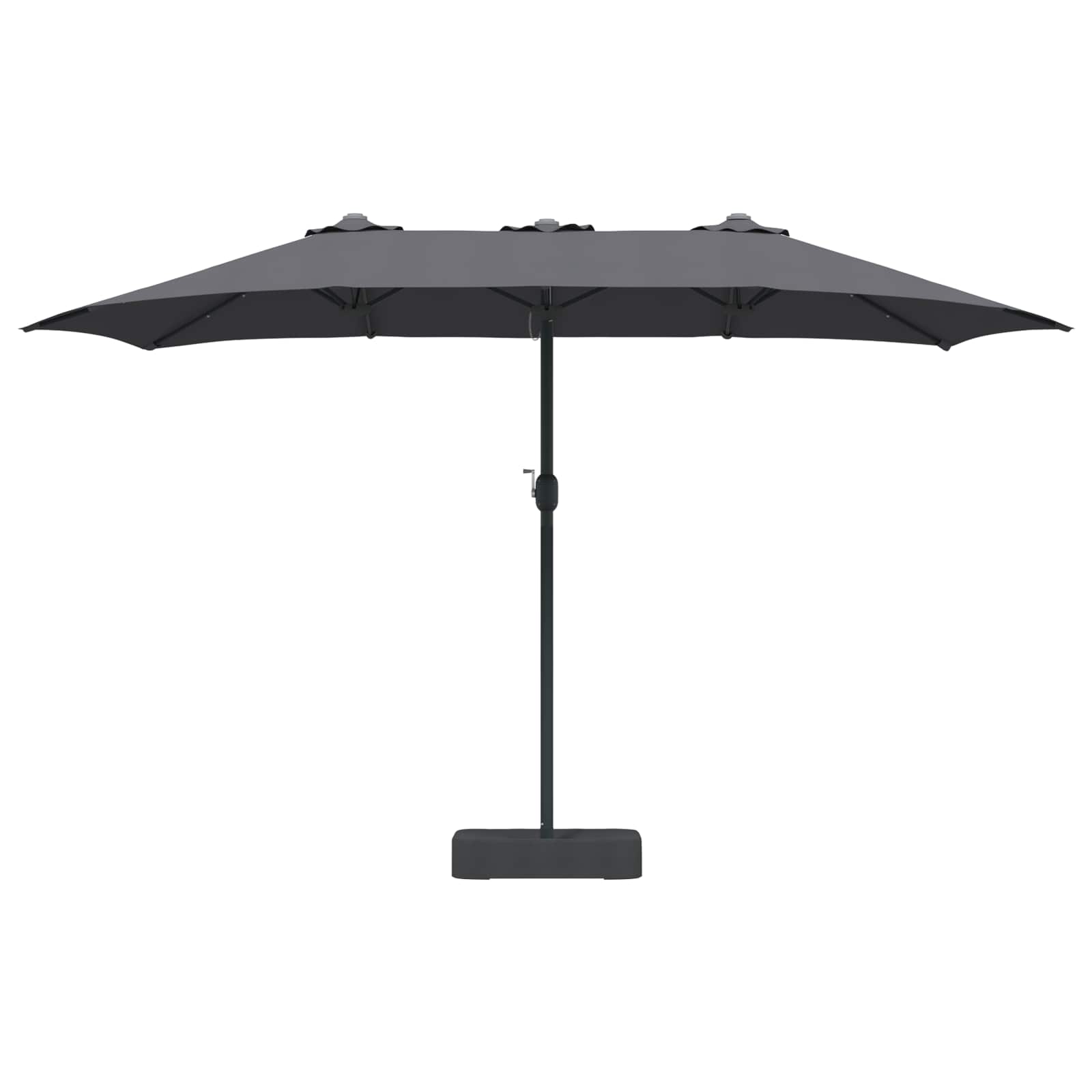 vidaXL Parasolka ogrodowa Antracyt 385 x 209 x 244 cm Poliester