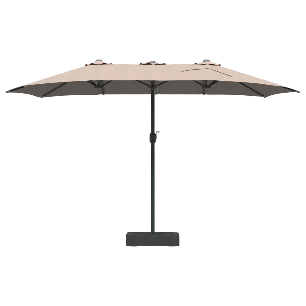 vidaXL Parasolka ogrodowa Ciemnoszary 385 x 209 x 244 cm Poliester