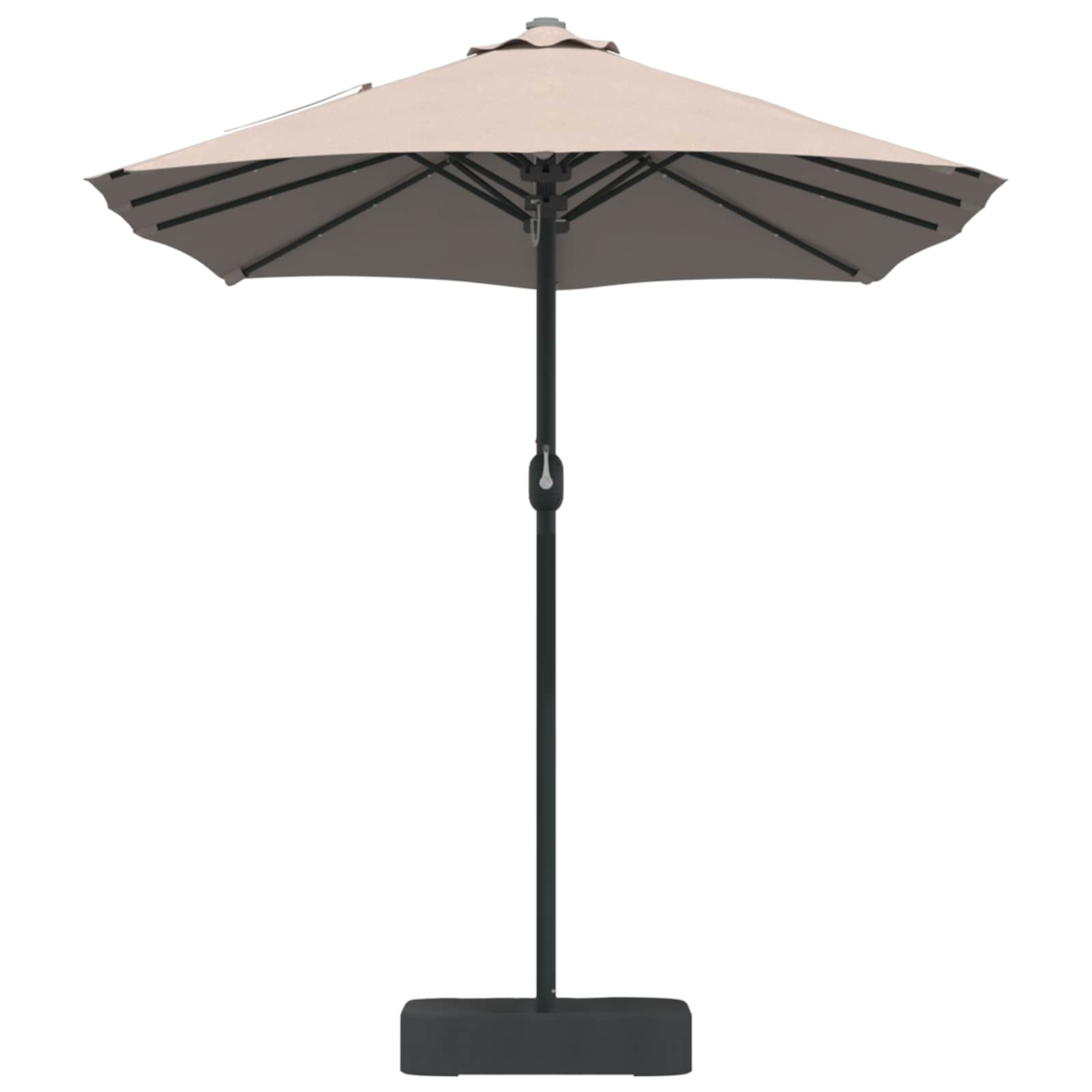 vidaXL Parasolka ogrodowa Ciemnoszary 385 x 209 x 244 cm Poliester
