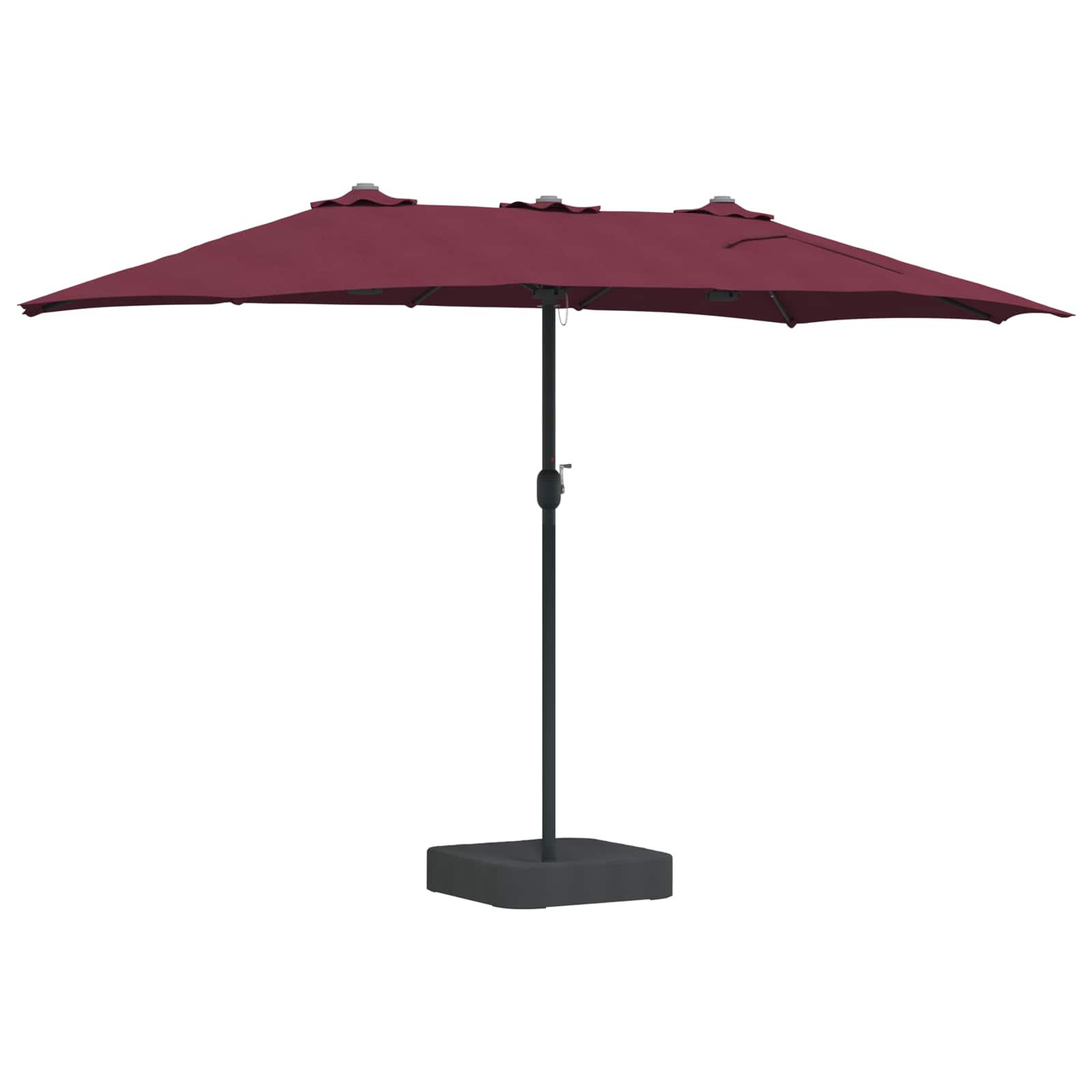 vidaXL Parasolka ogrodowa Bordeaux Czerwony 385 x 209 x 244 cm