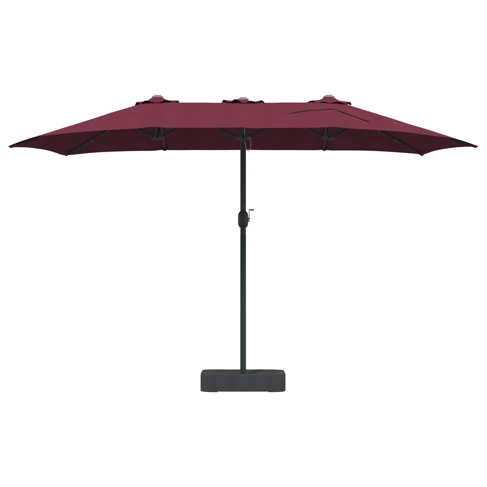 vidaXL Parasolka ogrodowa Bordeaux Czerwony 385 x 209 x 244 cm