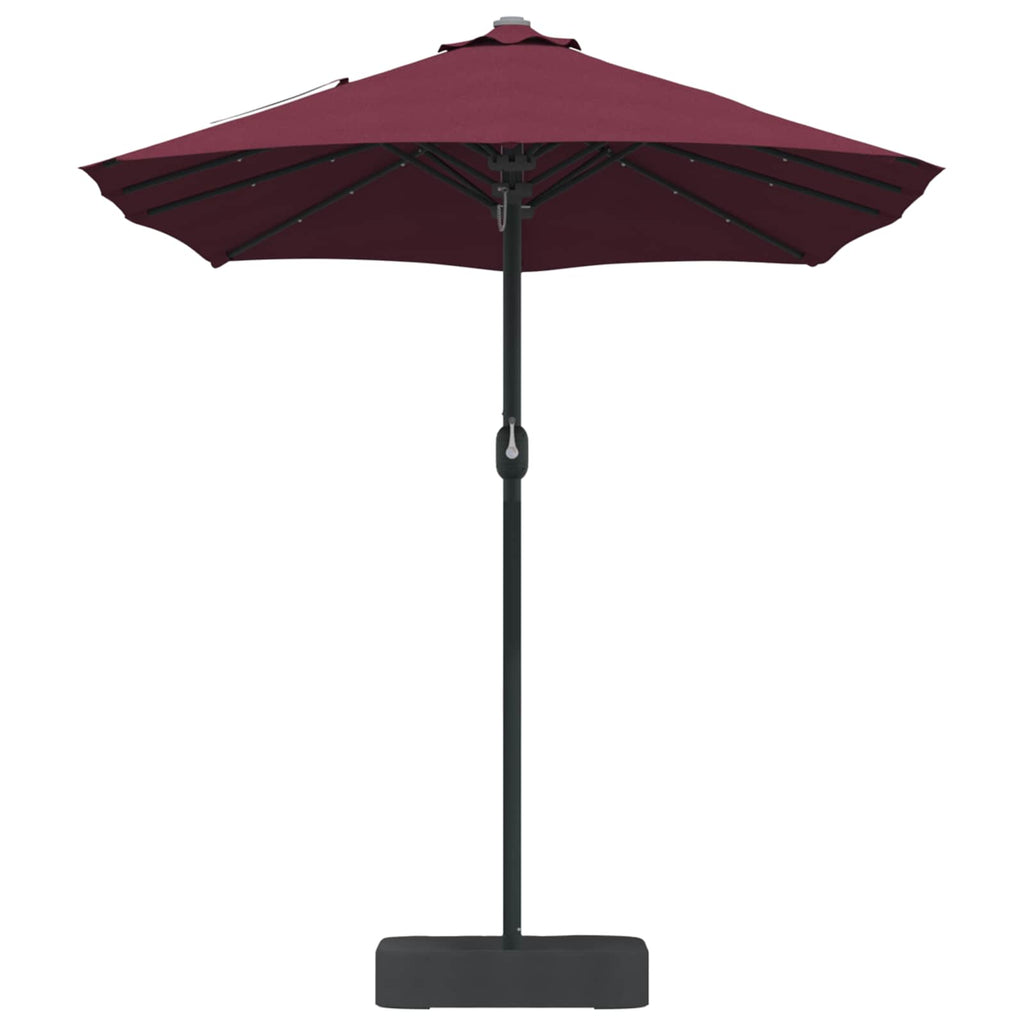 vidaXL Parasolka ogrodowa Bordeaux Czerwony 385 x 209 x 244 cm