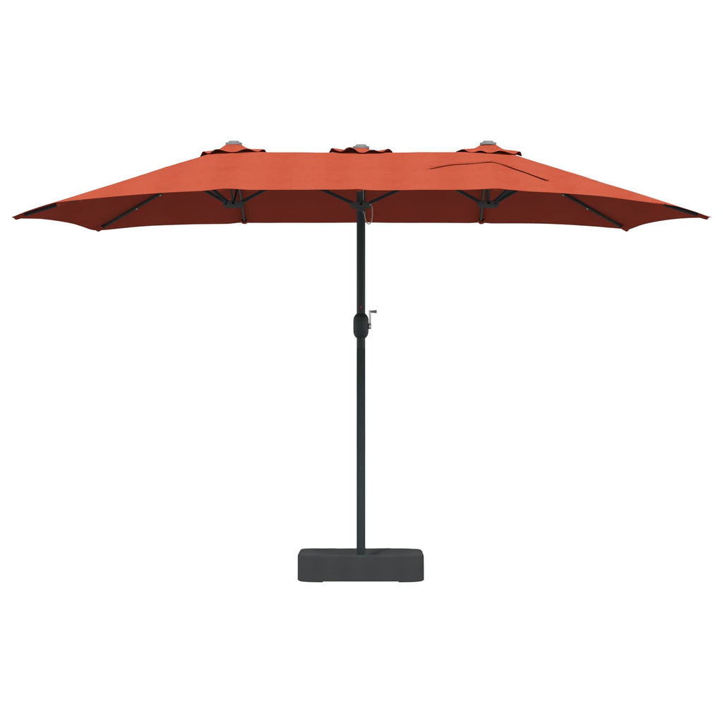 vidaXL Parasolka ogrodowa terakota 385 x 209 x 244 cm Poliester