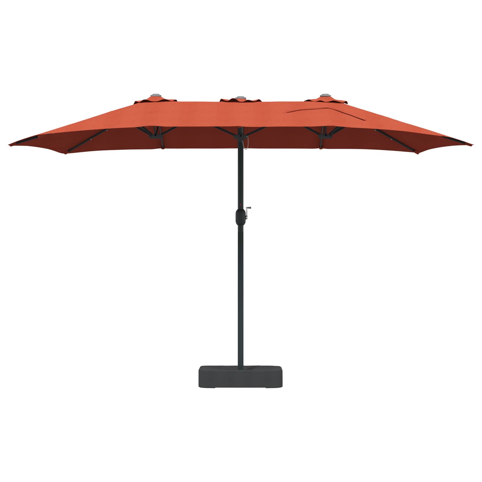 vidaXL Parasolka ogrodowa terakota 385 x 209 x 244 cm Poliester