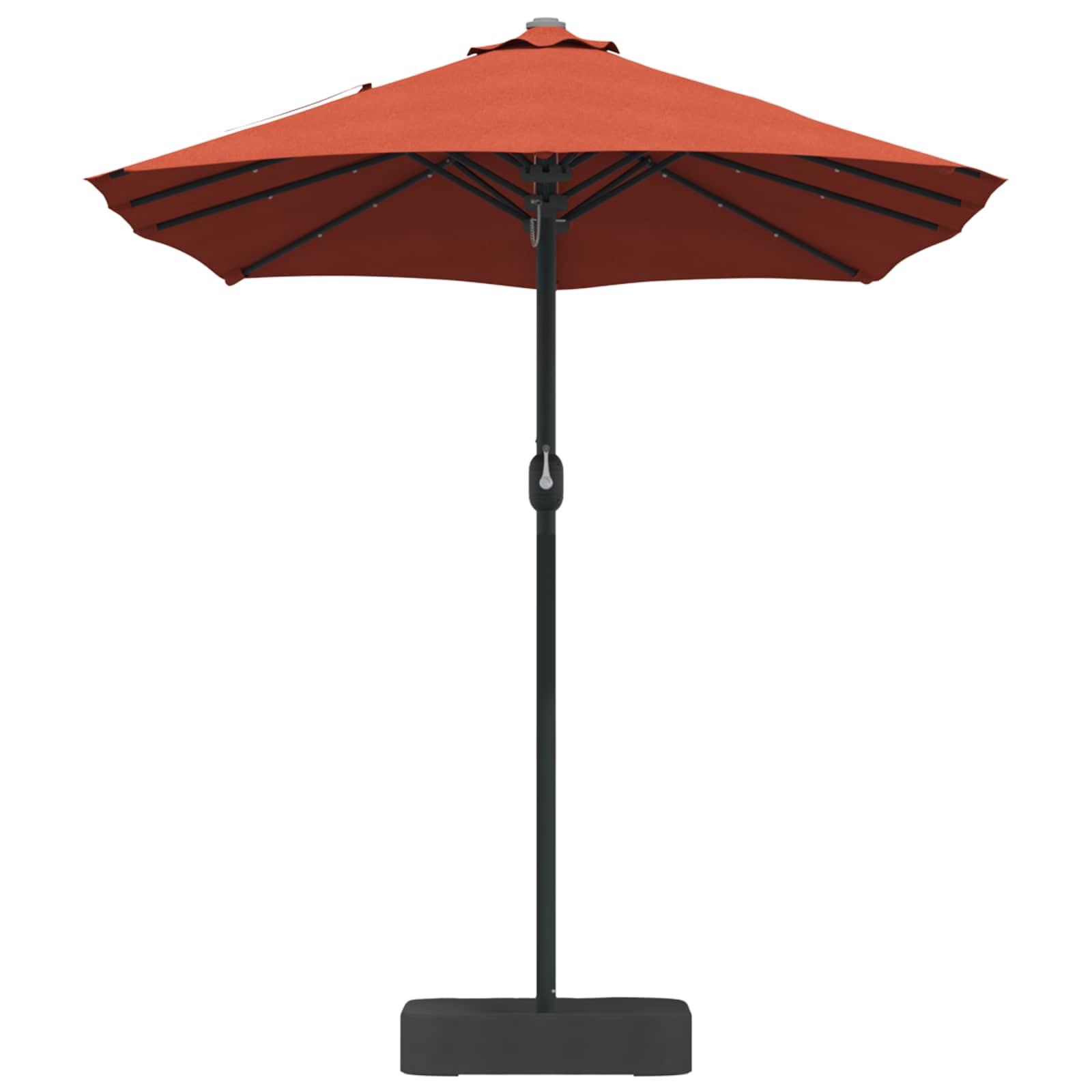 vidaXL Parasolka ogrodowa terakota 385 x 209 x 244 cm Poliester