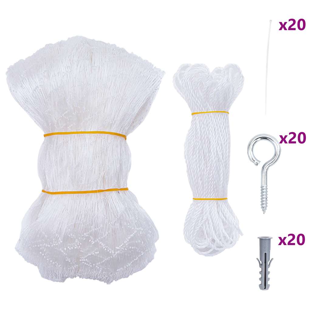 vidaXL Siatka dla kota przezroczysta 6x3 m Nylon