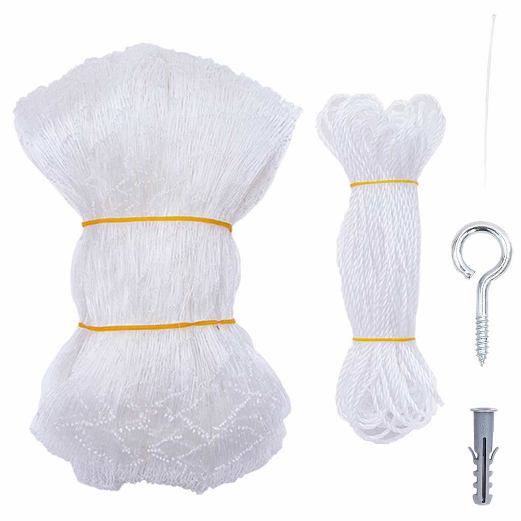 vidaXL Siatka dla kota przezroczysta 6x3 m Nylon