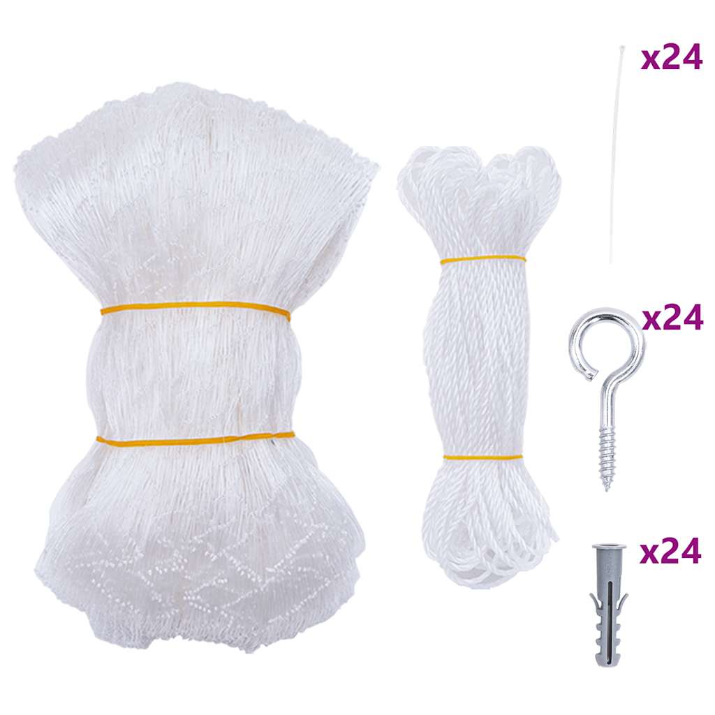 vidaXL Siatka dla kota przezroczysta 8x3 m Nylon