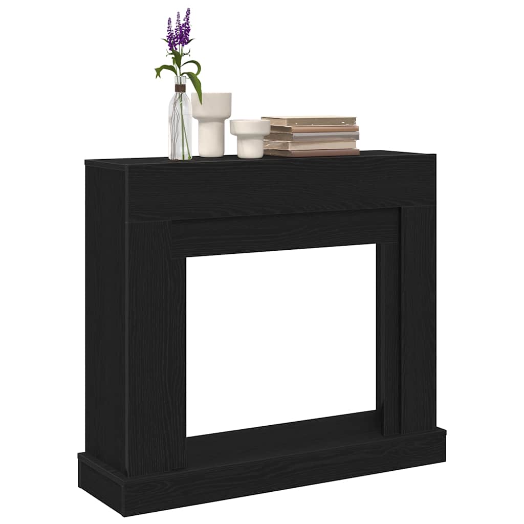 vidaXL Obudowa kominka Czarny dąb 100x30x87,5 cm Drewno klejone