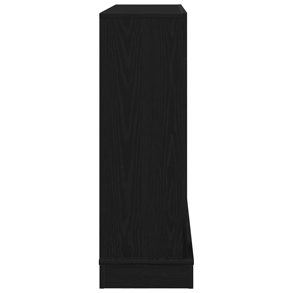 vidaXL Obudowa kominka Czarny dąb 100x30x87,5 cm Drewno klejone
