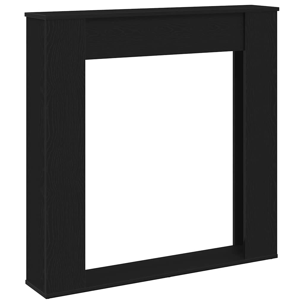 vidaXL Obudowa kominka Czarny dąb 100x20x100 cm Drewno klejone