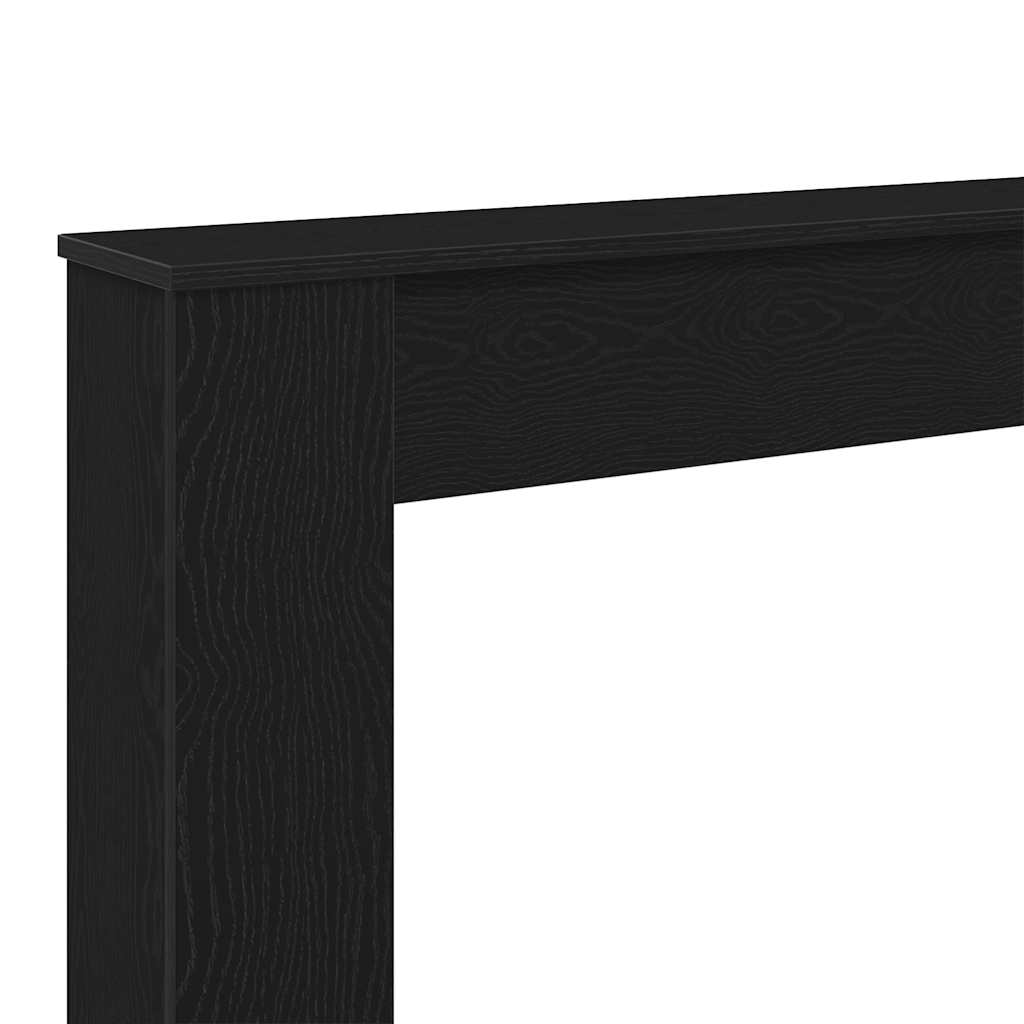 vidaXL Obudowa kominka Czarny dąb 100x20x100 cm Drewno klejone