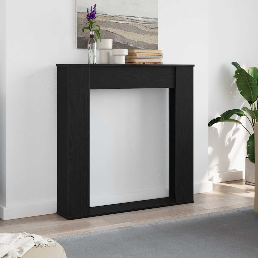 vidaXL Obudowa kominka Czarny dąb 100x20x100 cm Drewno klejone