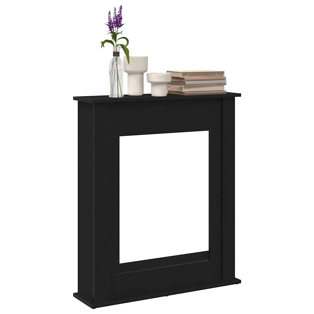 vidaXL Obudowa kominka Czarny dąb 75x20x87,5 cm Drewno klejone