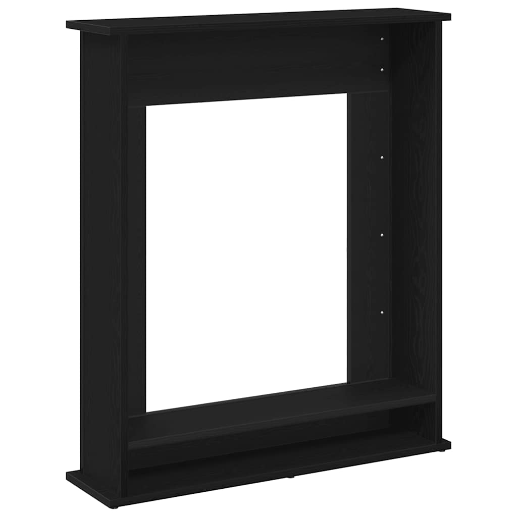 vidaXL Obudowa kominka Czarny dąb 75x20x87,5 cm Drewno klejone