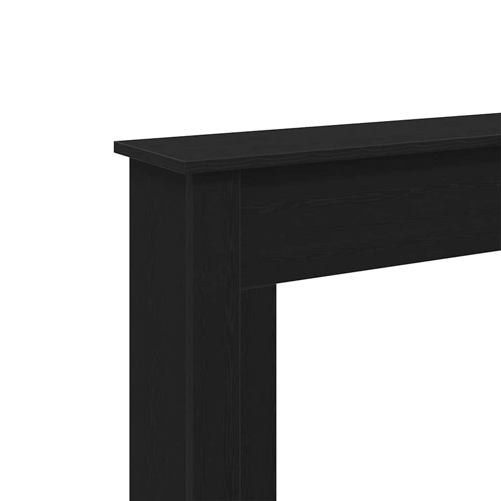 vidaXL Obudowa kominka Czarny dąb 75x20x87,5 cm Drewno klejone
