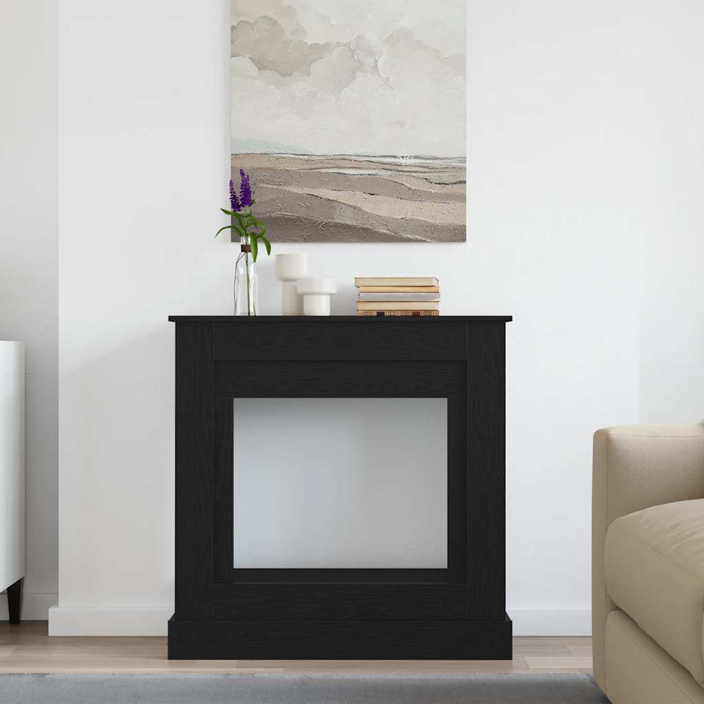 vidaXL Obudowa kominka Czarny dąb 90x30x90 cm Drewno klejone