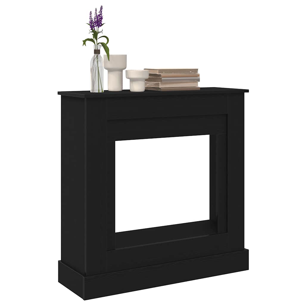 vidaXL Obudowa kominka Czarny dąb 90x30x90 cm Drewno klejone