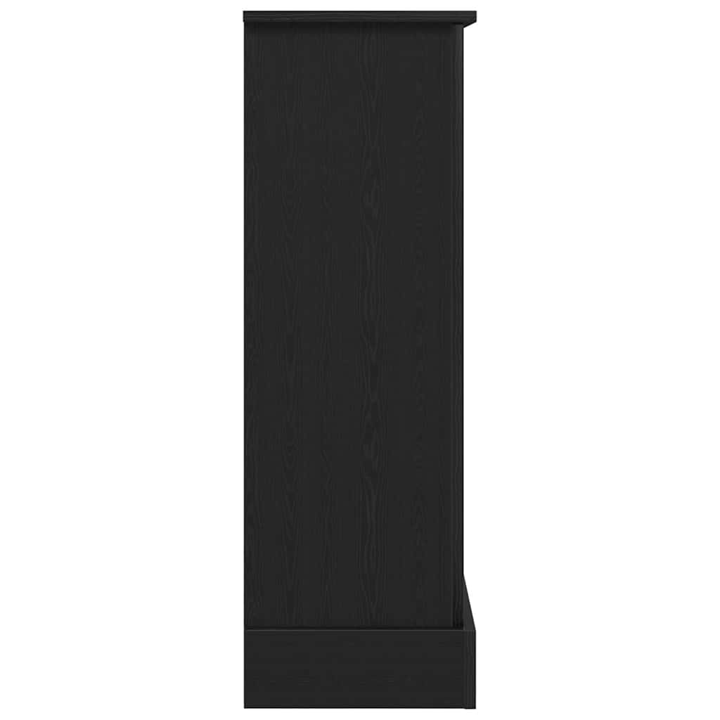 vidaXL Obudowa kominka Czarny dąb 90x30x90 cm Drewno klejone