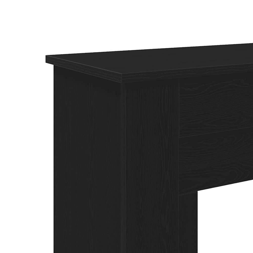 vidaXL Obudowa kominka Czarny dąb 90x30x90 cm Drewno klejone