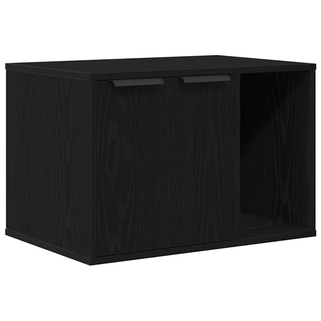 vidaXL Obudowa kuwety dla kota Czarny dąb 60x40x40 cm Drewno konstrukcyjne