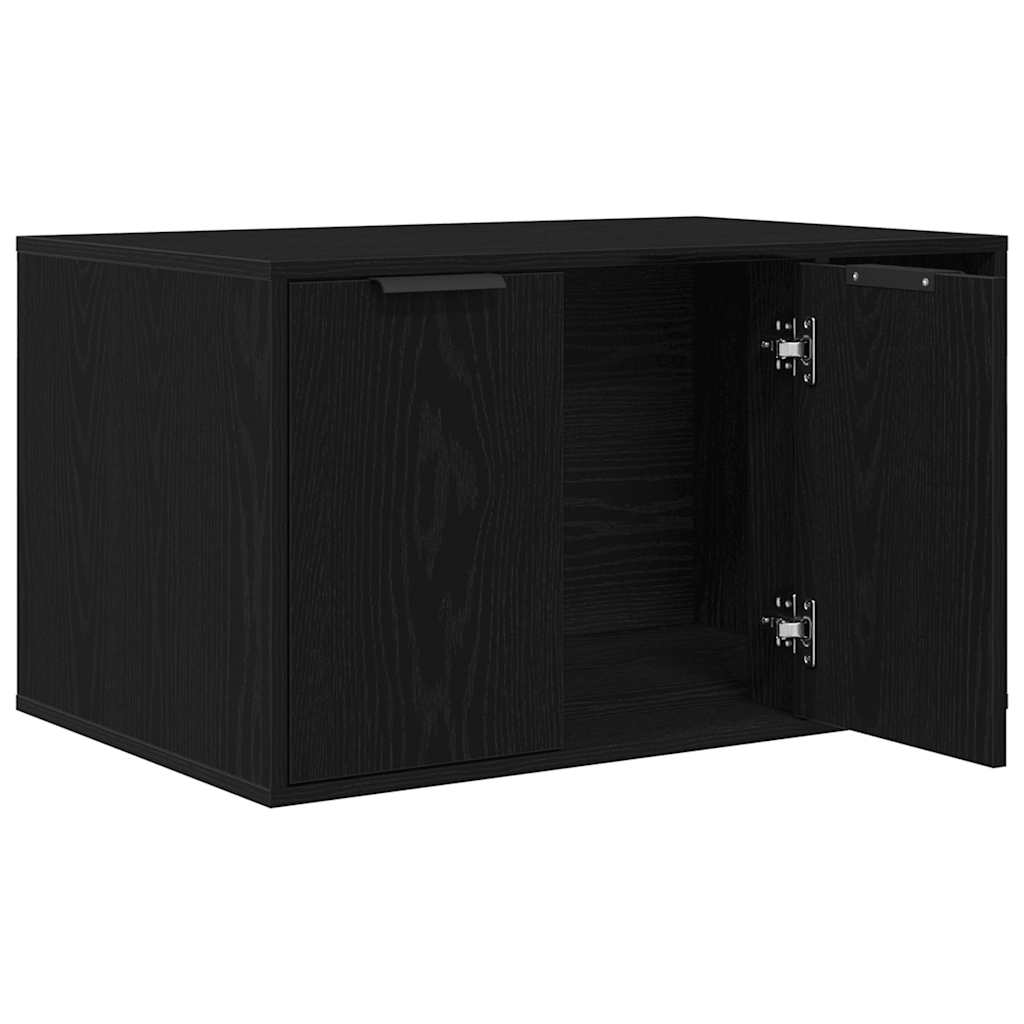 vidaXL Obudowa kuwety dla kota Czarny dąb 80x50x45 cm Drewno konstrukcyjne