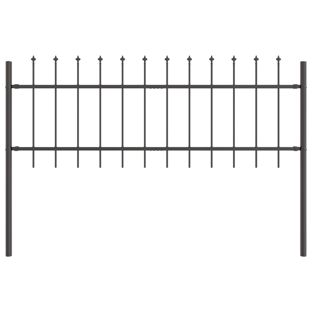 vidaXL Ogrodzenie Ogrodowe 2 pcs Szary 3,4 x 0,6 m