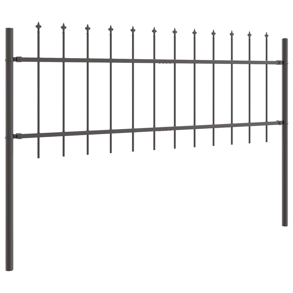vidaXL Ogrodzenie Ogrodowe 2 pcs Szary 3,4 x 0,6 m