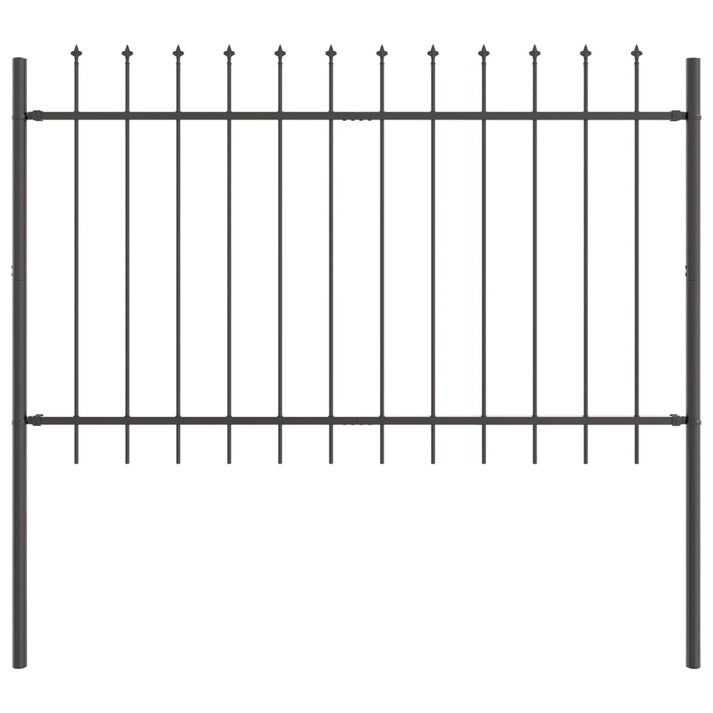 vidaXL Ogrodzenie Ogrodowe 2 pcs Szary 3,4 x 0,8 m