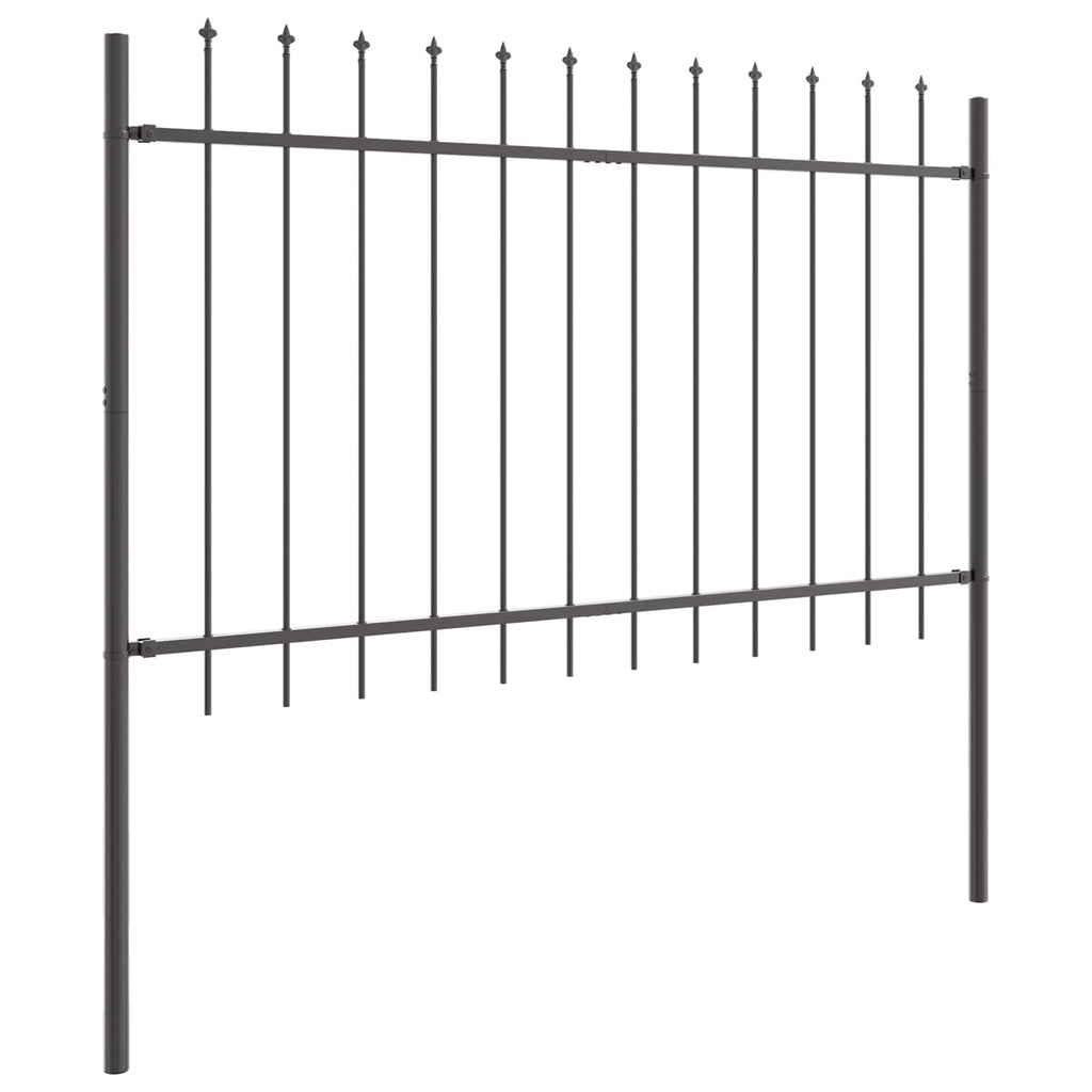 vidaXL Ogrodzenie Ogrodowe 2 pcs Szary 3,4 x 1 m